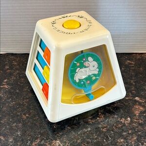 Fisher Price Turn and Learn Vintage Busy Box Infant Toy 1978